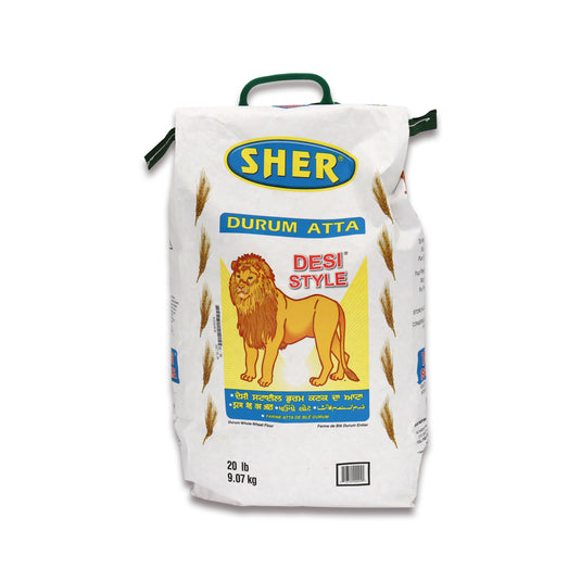 Sher Durum Desi Atta 20 Lb