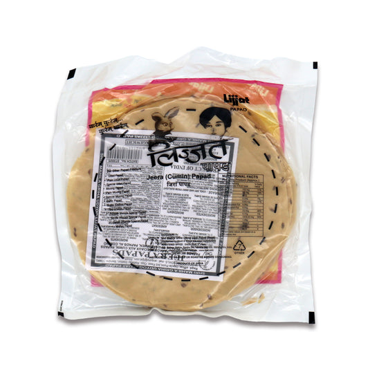Lizzat Jeera Papad 0.44 Lb