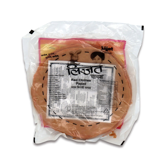 Lizzat Red Chilli Papad 0.44 Lb
