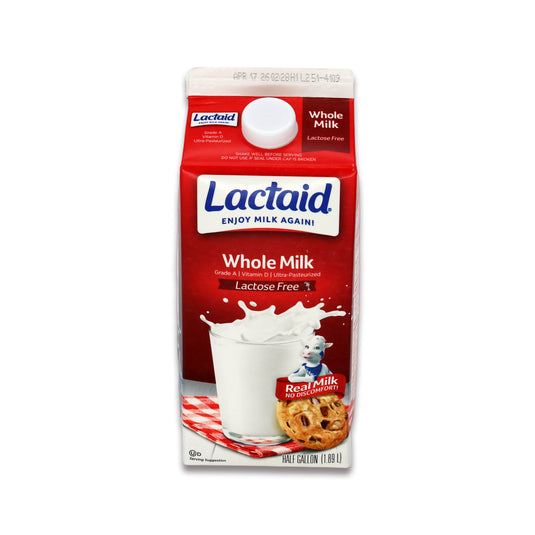 Lactaid whole milk half gallon