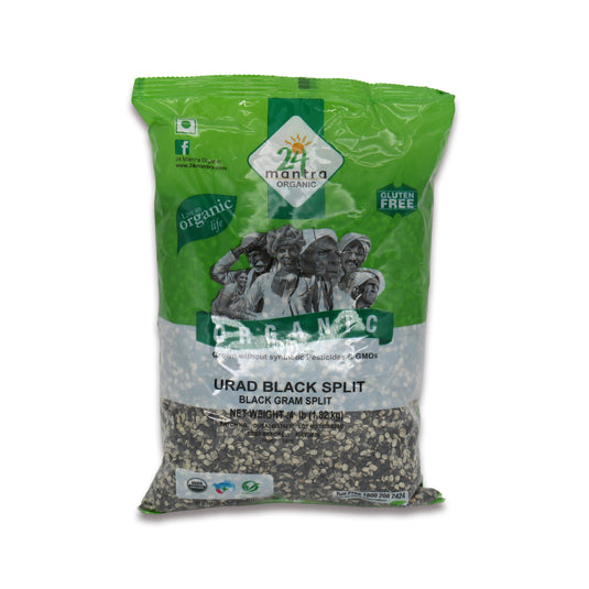 24 Mantra Organic Black Split Urad 4 Lb
