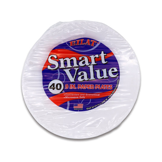 Eilat Smart vale paper plates 9 inch 40 Count