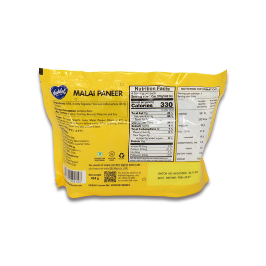 Vadilal Malai Paneer Block 1 Lb