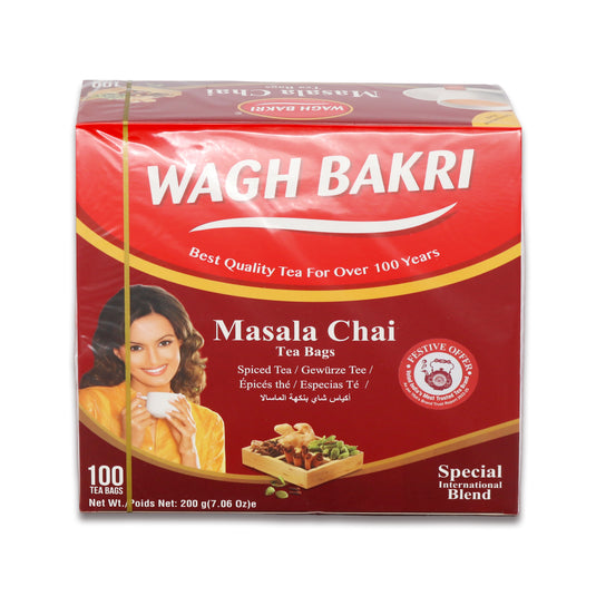 Wagh Bakri Masala Chai Tea Bags 100 Ct