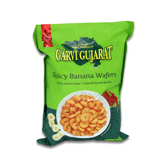Garvi Gujarat Yellow Banana Wafer Spicy 1.6 Lb