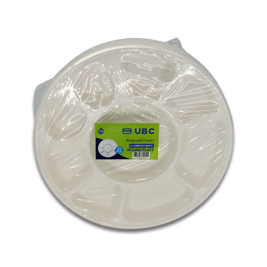 UBC 9 Compartment Tray 25 Count