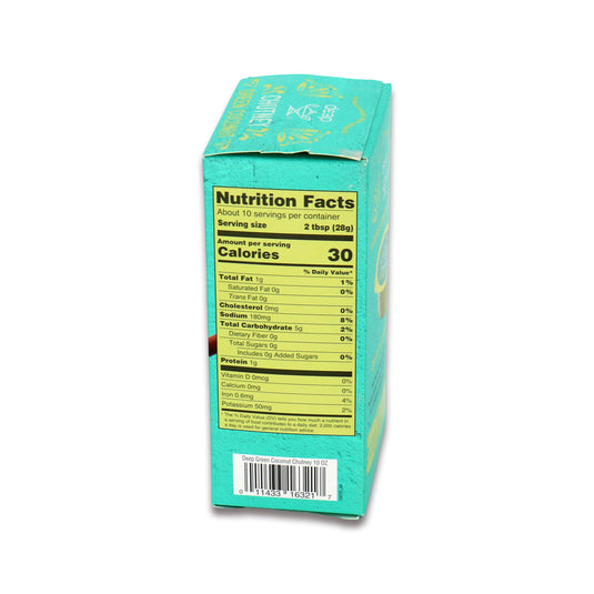 Deep Green Coconut Chutney 10 Oz