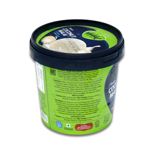 Vadilal Coconut Malai Ice Cream 1 Lt