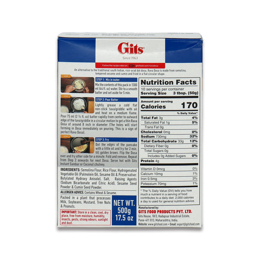 Gits Rava Dosa 1.1 Lb