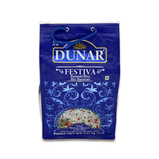 Dunar Festiva Basmati Rice 10 Lb