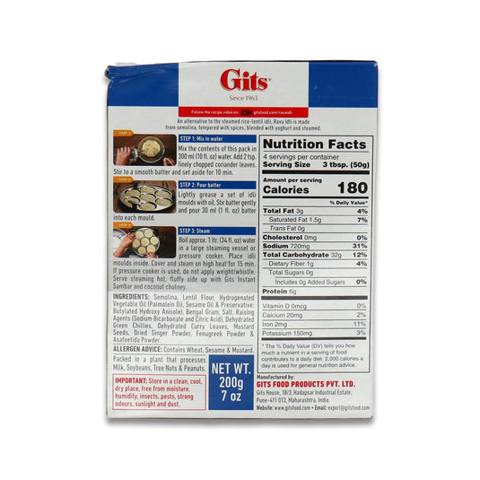 Gits Rava Idli 0.44 Lb