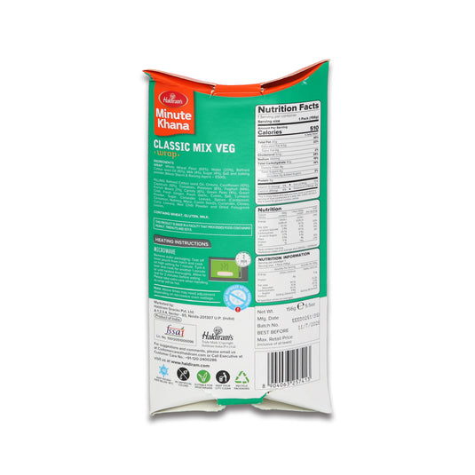 Haldiram Wrap Mix Veg 0.34 Lb