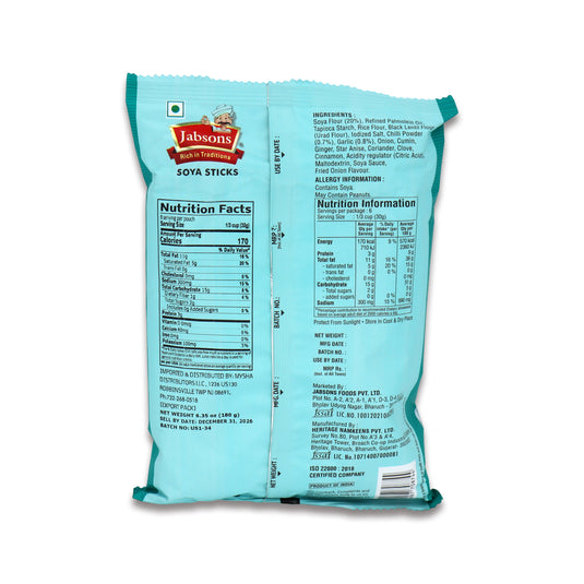 Jabsons Soya Sticks Chinese Chataka 0.38 Lb