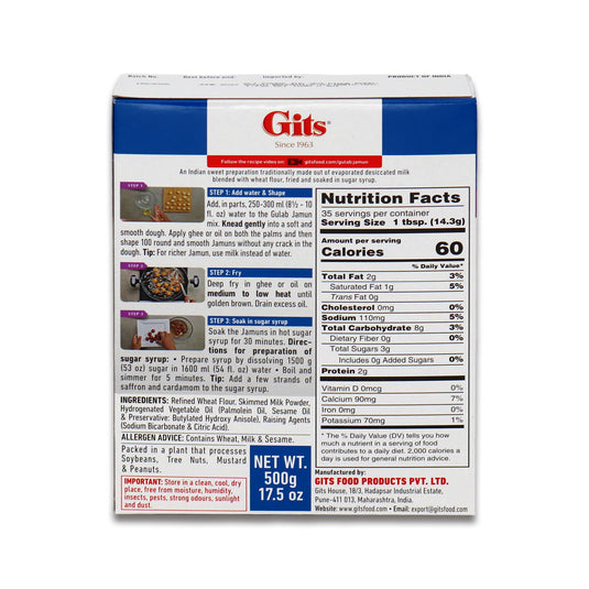 Gits Gulab Jamun 1.1 Lb