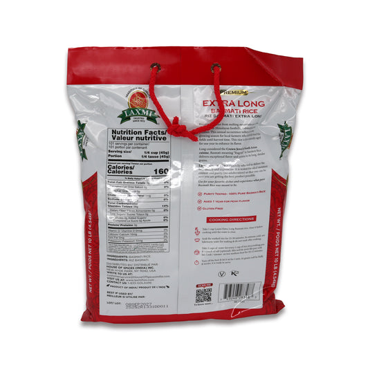 Laxmi Extra Long Basmati Rice 10 Lb