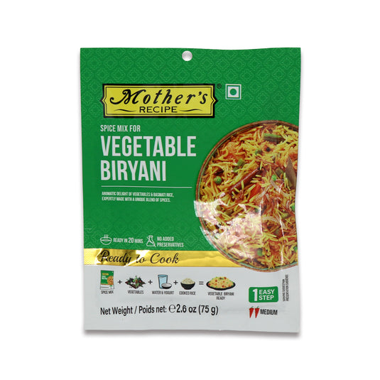 Mother's Vegetable Biryani Cooking Powder 0.17 Lb