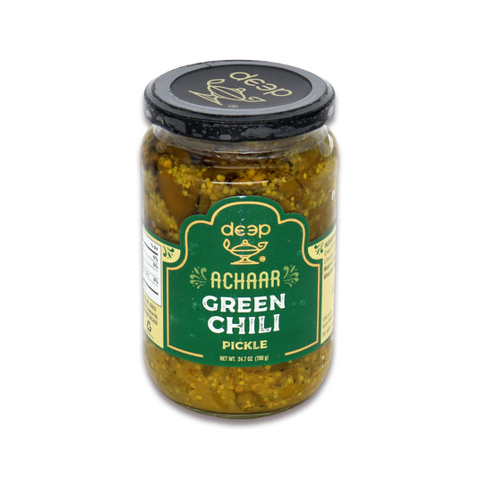 Deep Green Chilli Pickle 1.6 Lb