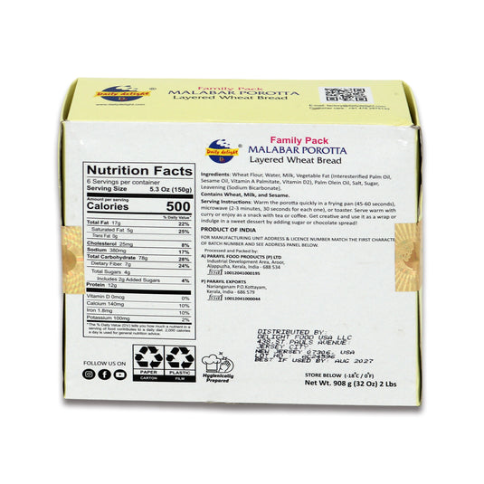 Daily Delight Malabar Paratha 2 Lb