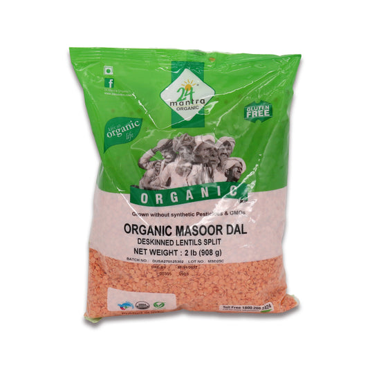 24 Mantra Masoor Dal 2 Lb