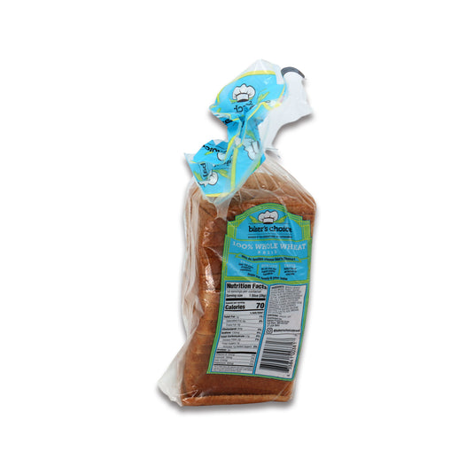 Bakers Choice 100% Whole Wheat 1 Lb