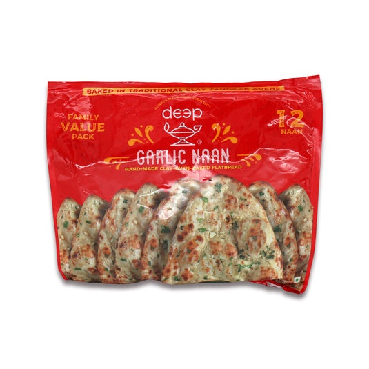 Deep Garlic Naan 12 Pc