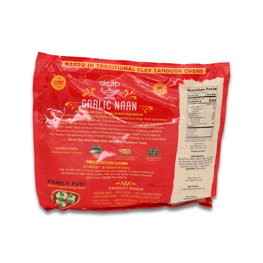 Deep Garlic Naan 12 Pc