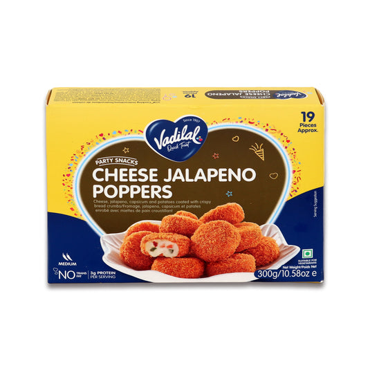 Vadilal Cheese Jalapeno Poppers 10.58 Oz