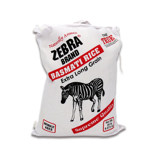 Zebra Basmati Rice 20 Lb