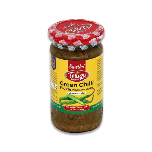 Swetha Telugu Green Chilli W Garlic 0.66 Lb