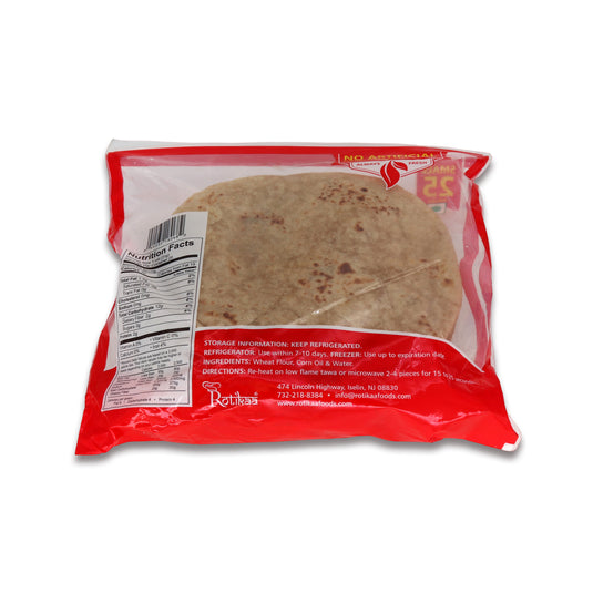 Rotika Whole Wheat Roti Small 25 Ct