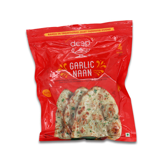 Deep Garlic Naan 4 Pc