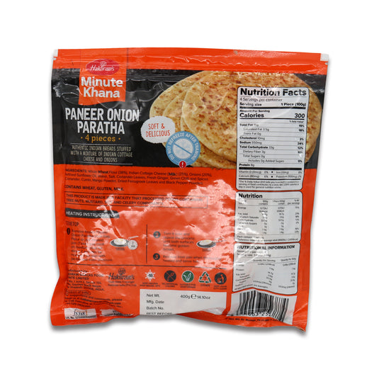 Haldiram Paneer Onion Paratha 4 Pc